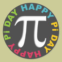 Happy Pi Day Stickers Bright Colors stickers