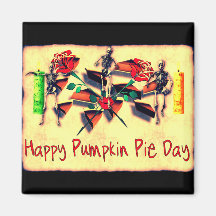 Happy Pie Day Refrigerator Magnets