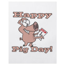 happy pig day personalized flyer