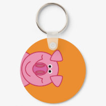 HAPPY PIG KEYCHAIN by nassosvakalis HAPPY PIG KEYCHAIN