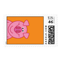 HAPPY PIG POSTAGE STAMP