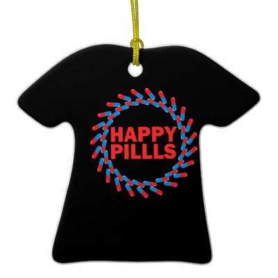 Happy Pills Ornament Zazzle_ornament Happy Pills Ornament Zazzle_ornament