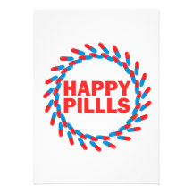 Happy Pills Personalized Invites