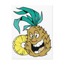 Happy Pineapple Postcard