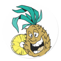 Happy Pineapple Sticker