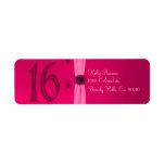 Happy Pink Birthday 16 labels