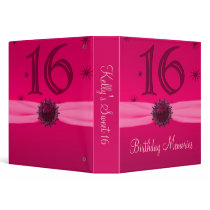 Happy Pink Birthday 16 Keepsake Binders