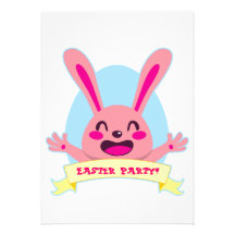 Happy Pink Bunny Announcement