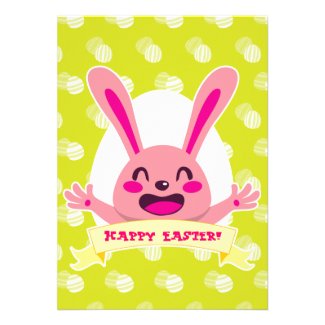 Happy Pink Bunny