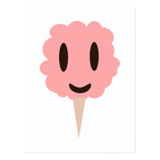 Happy Pink Cotton candy Postcard