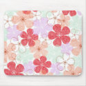 Happy Pink Garden mousepads by myhome71 Happy Pink Garden mousepads