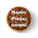 Happy Pizza-giving! buttons by Carmelinagunn Happy Pizza-giving! buttons