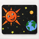 Happy Planets and Space Mousepad