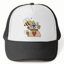 happy pollination trucker hat