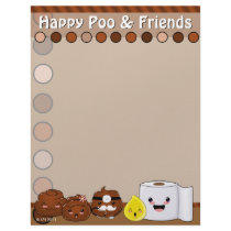 Happy Poo and Friends Letterhead