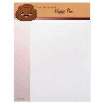 Happy Poo Stationery Customized Letterhead