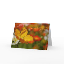 Happy Poppy Thank You Card