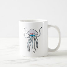 Happy Portuguese Man o War Cartoon Coffee Mugs