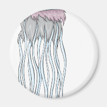Happy Portuguese Man Of War Marine Invertebrate Magnet