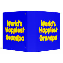 Happy Positive Grandfather Worlds Happiest Grandpa Vinyl Binders