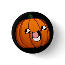 Happy Pumpkin Button by Narugi Happy Pumpkin Button