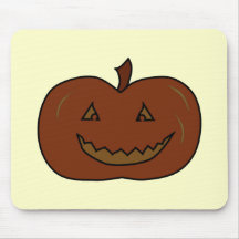 Happy Pumpkin. Dark Colors. Halloween. Mousepads