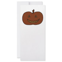 Happy Pumpkin. Dark Colors. Halloween. Rack Cards