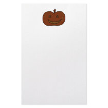 Happy Pumpkin. Dark Colors. Halloween. Stationery Paper