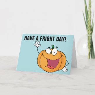 Happy Pumpkin Day Greetings for Halloween Cards