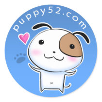 Happy Puppy52 in blue stickers