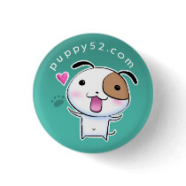 Happy Puppy52 in turquoise buttons