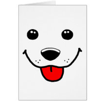 Happy Puppy Face Card