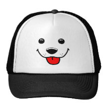 Happy Puppy Face Mesh Hat