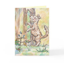 Happy Puppy - Fluff (greeting card) by littleElizzabeth Happy Puppy - Fluff (greeting card)