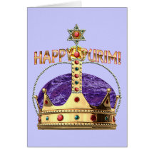 Happy Purim Blank Card