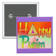 Happy Purim Button