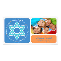 Happy Purim - Photo Card Greeting