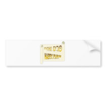 Happy Purim - Purim Sameach hebrew Bumper Stickers