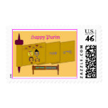 Happy Purim stamp