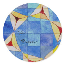Happy Purim To/From Label stickers