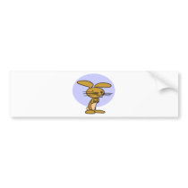 Happy Rabbit Bumper Sticker