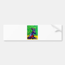 Happy Rabbit by Piliero Bumper Stickers