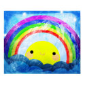 Happy Rainbow Print by InvisibleIndustries Happy Rainbow Print