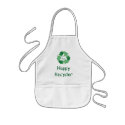Happy Recycler Cross Stitch Aprons