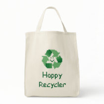 Happy Recycler Cross Stitch Pattern bags