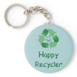 Happy Recycler Keychain