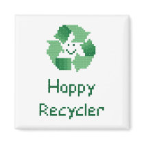 Happy Recycler Magnet