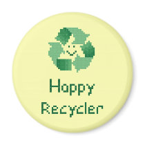 Happy Recycler Magnet