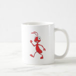 Happy Red Ant Walking Coffee Mug