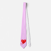 Happy Red Devil Heart Tie